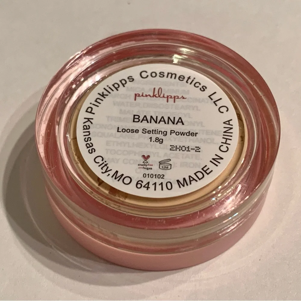 Pink Lipps Cosmetics Banana Loose Setting Powder 1.8g Brand New